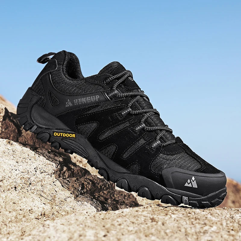 Men's Hiking Shoes Suede Leather Outdoor Shoes Wear-resistant Sneakers
