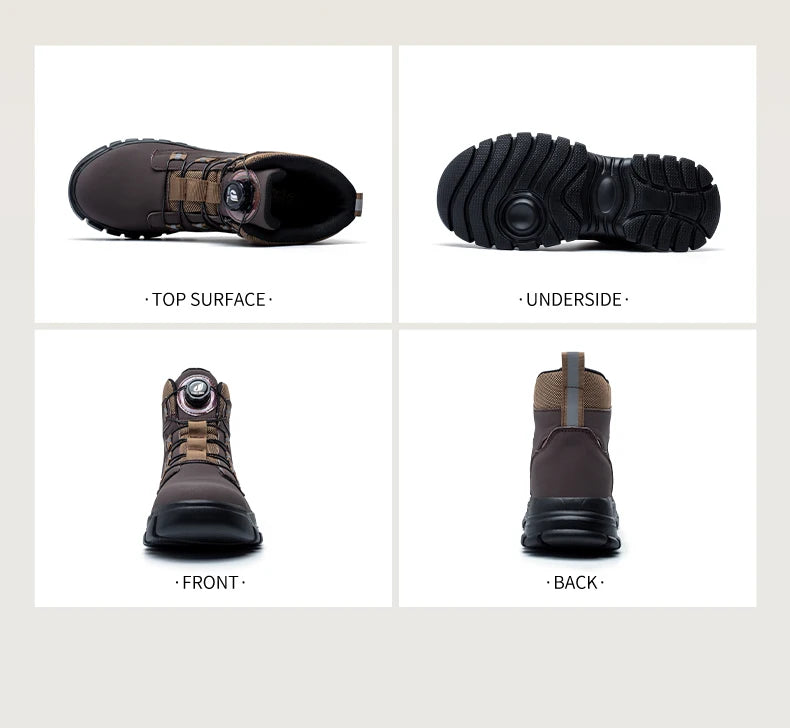 Men's Waterproof Steel Toe Safety Work Boots