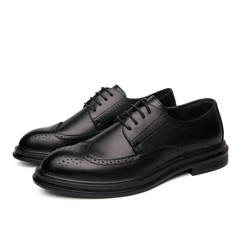 Classic Men's Leather Brogues Shoes
