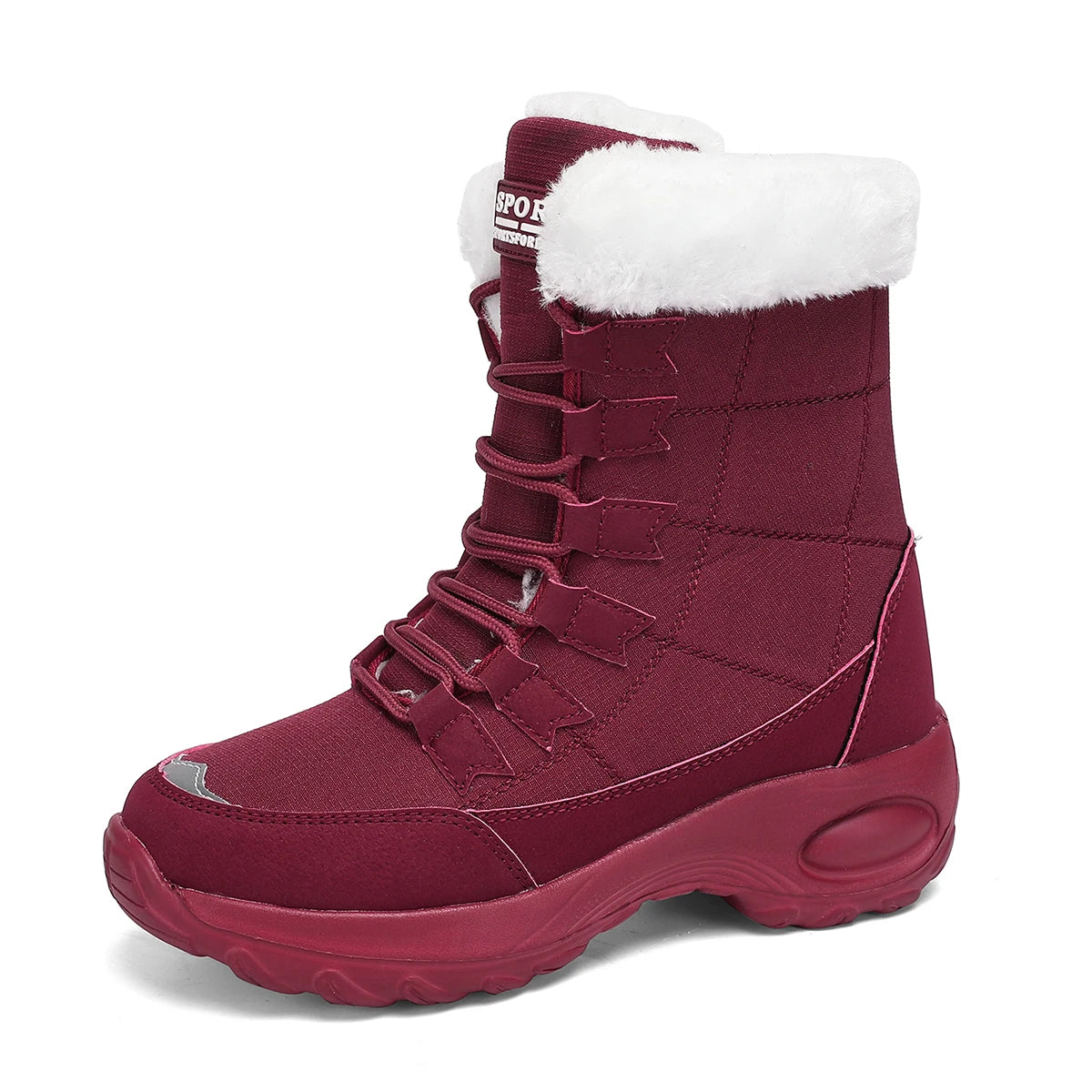Women's  Waterproof Lace-Up Winter Boots