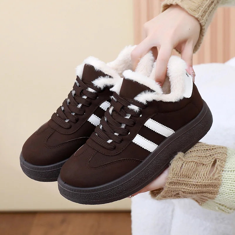 New Women's Fleece-lined Casual Shoes