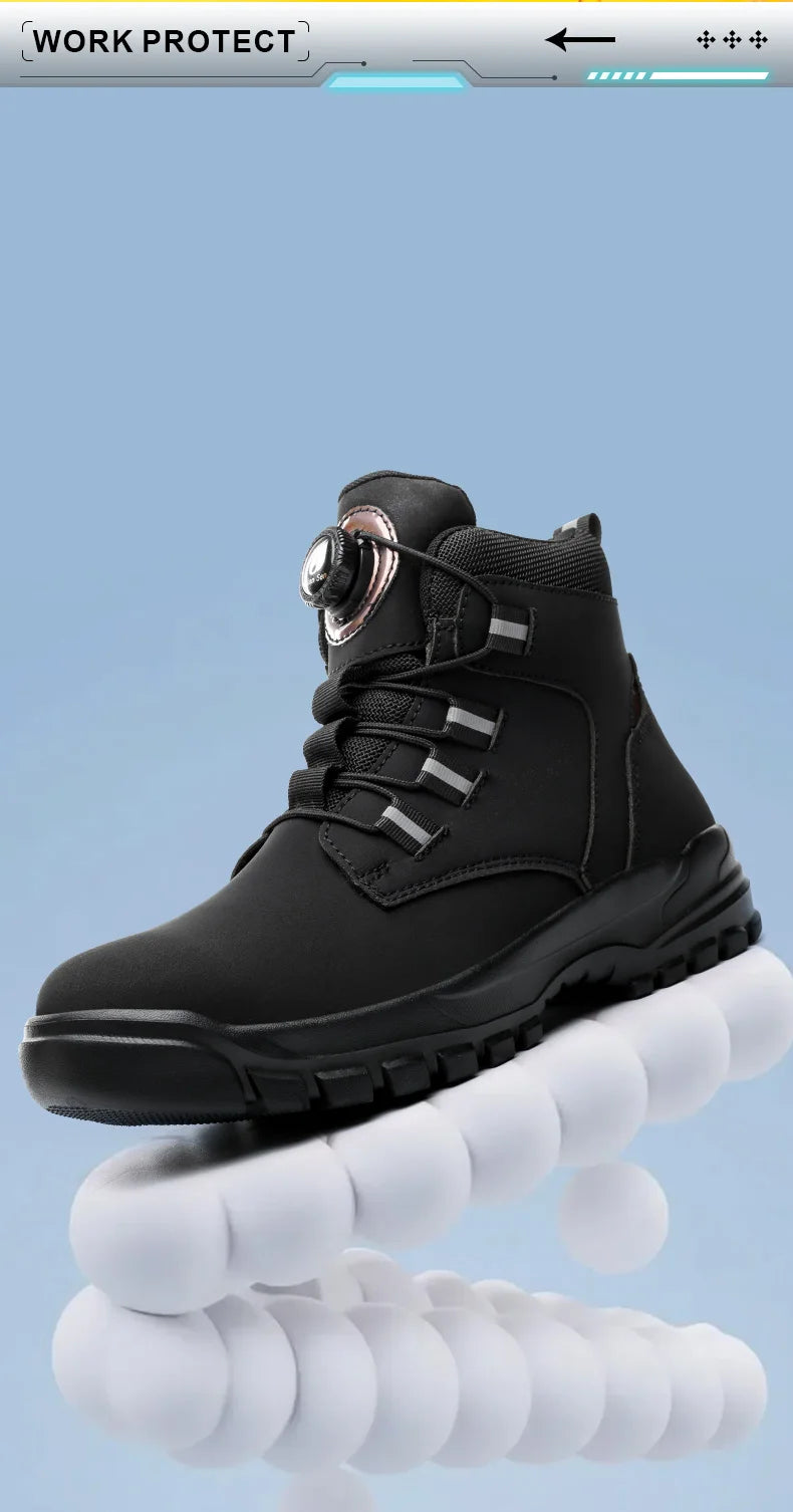 Men's Waterproof Steel Toe Safety Work Boots