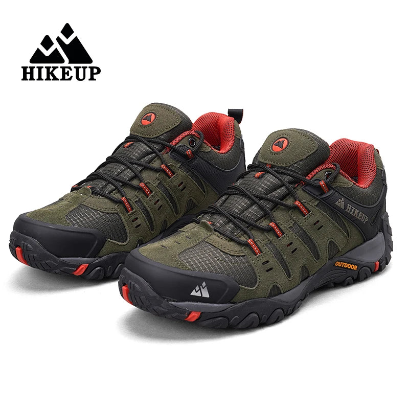 Men's Hiking Shoes Suede Leather Outdoor Shoes Wear-resistant Sneakers