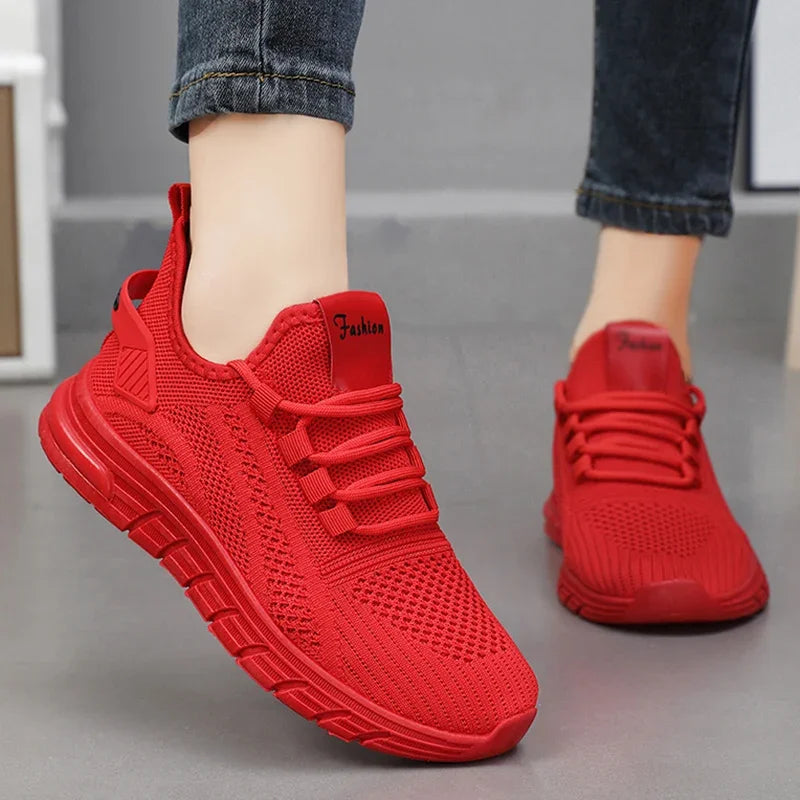 Women's Lightweight Breathable Running Sneakers - Comfortable Everyday Shoes