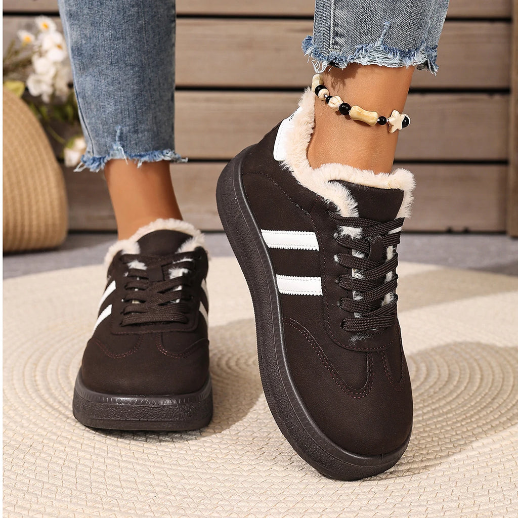 New Women's Fleece-lined Casual Shoes