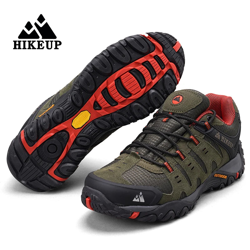 Men's Hiking Shoes Suede Leather Outdoor Shoes Wear-resistant Sneakers