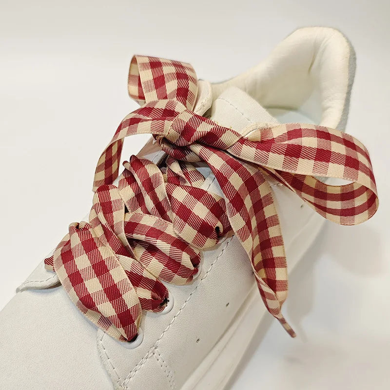 British Style Lattice Shoelaces for women