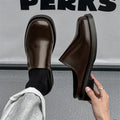 Men's Thick-soled Leather Commuter Casual Slippers