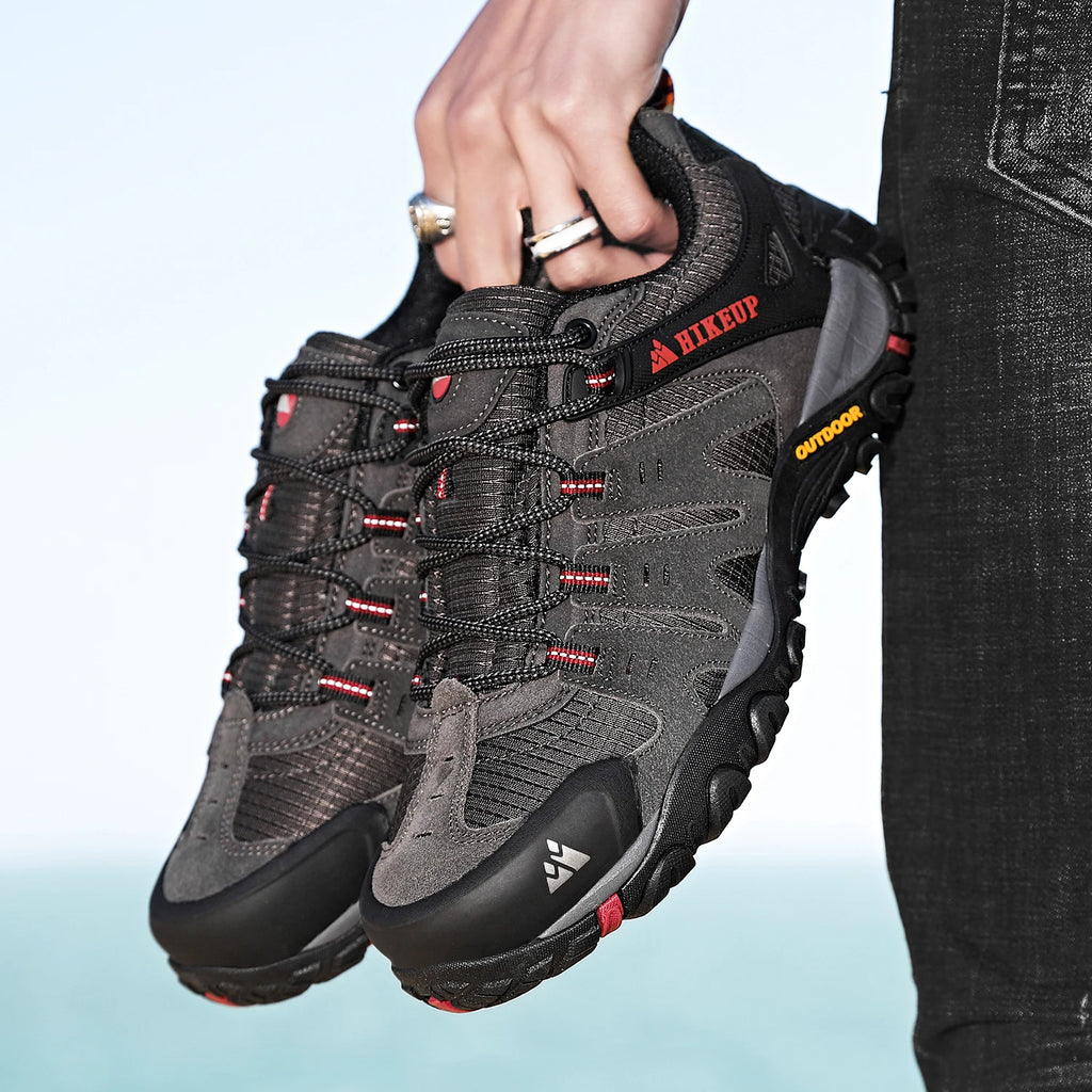 Men's Hiking Shoes Suede Leather Outdoor Shoes Wear-resistant Sneakers