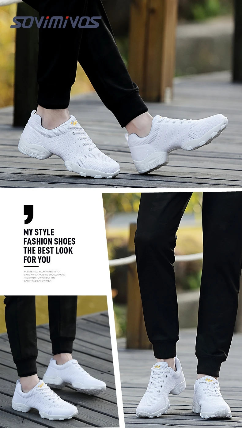 Dance Sneakers Jazz Shoes Modern Footwear for Men And Women