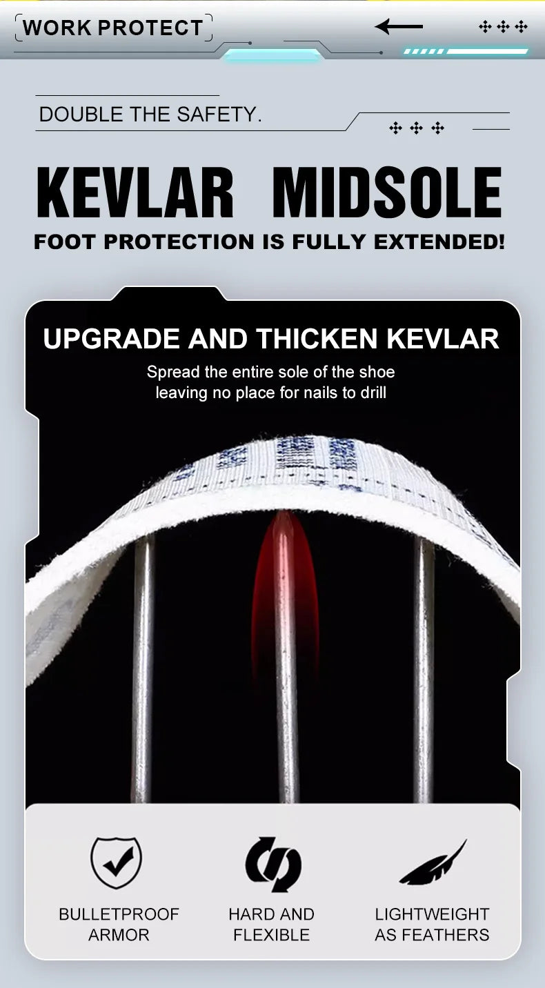 Men's Waterproof Steel Toe Safety Work Boots