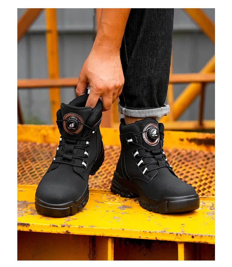 Men's Waterproof Steel Toe Safety Work Boots