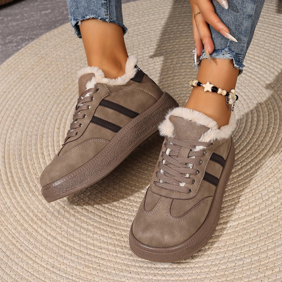 New Women's Fleece-lined Casual Shoes