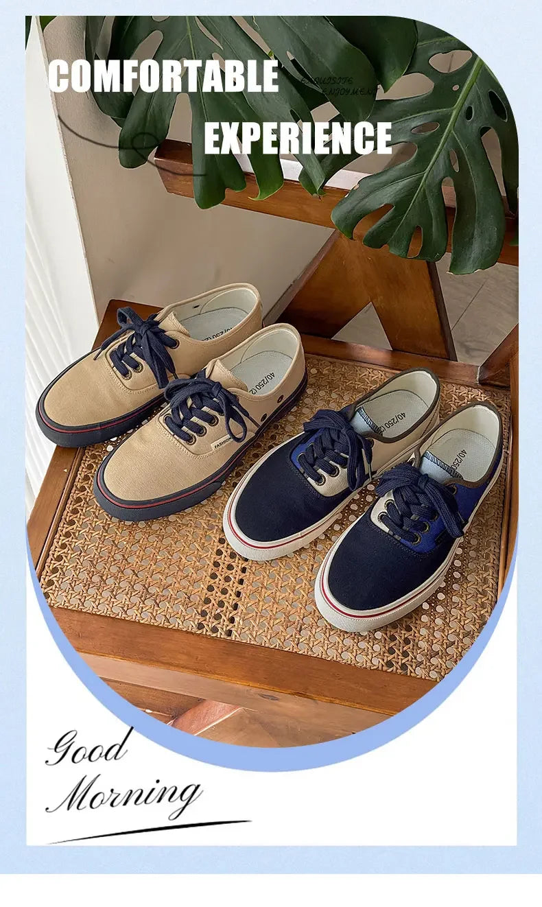 Boys' Casual Canvas Skateboard Shoes with Patchwork
