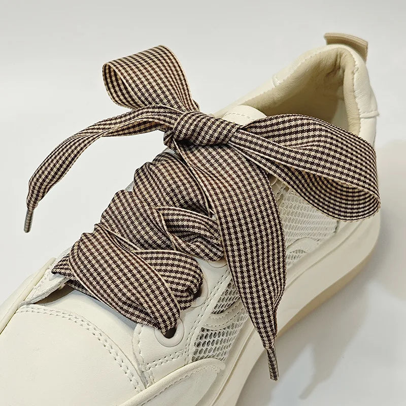 British Style Lattice Shoelaces for women