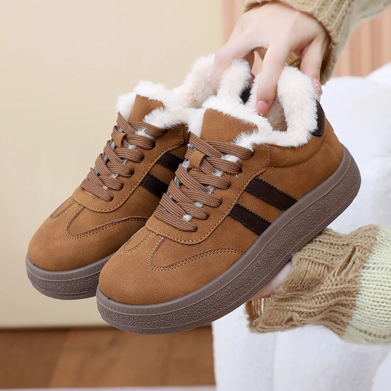 New Women's Fleece-lined Casual Shoes