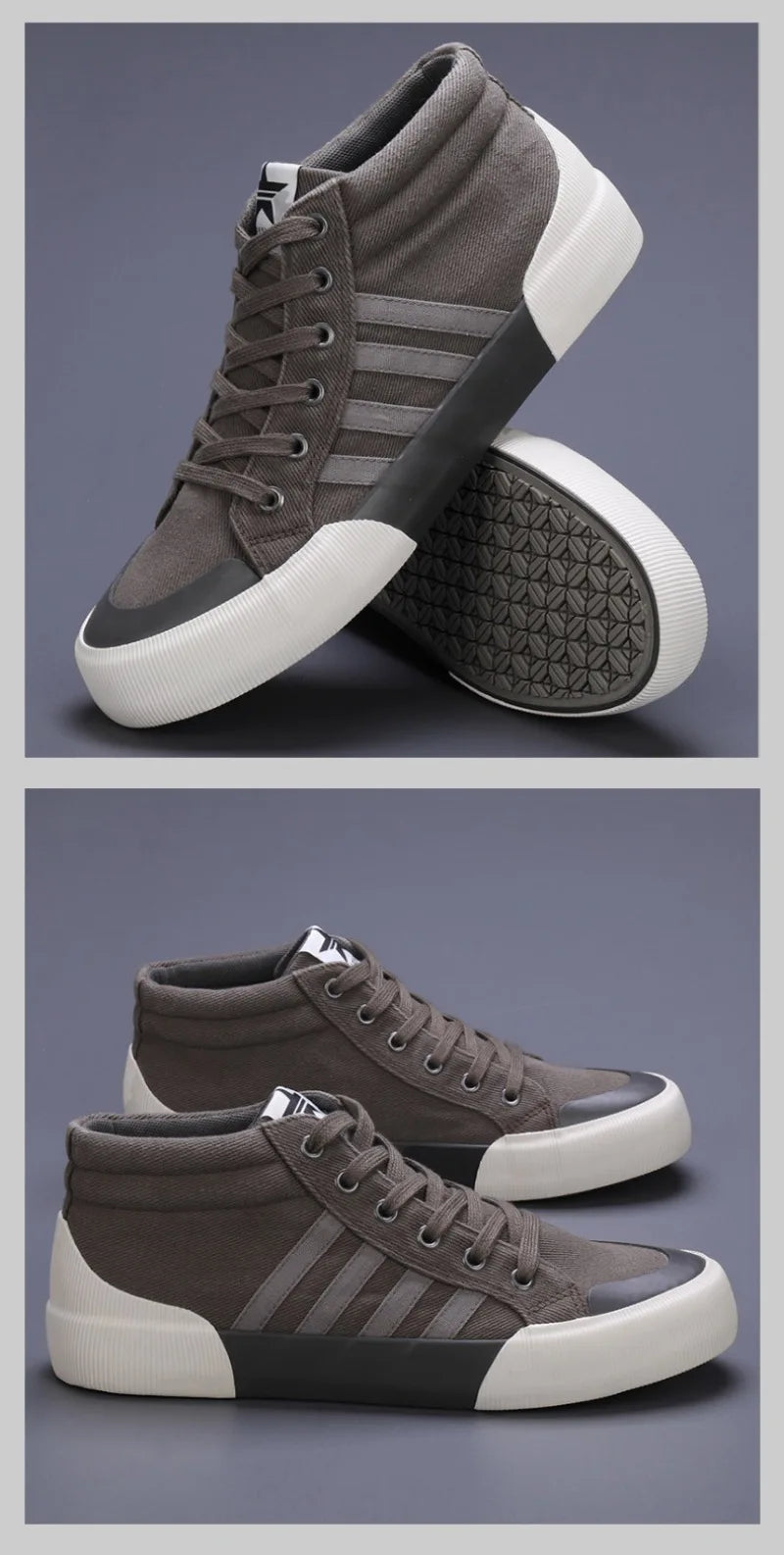 Men's High Top Canvas Sneakers