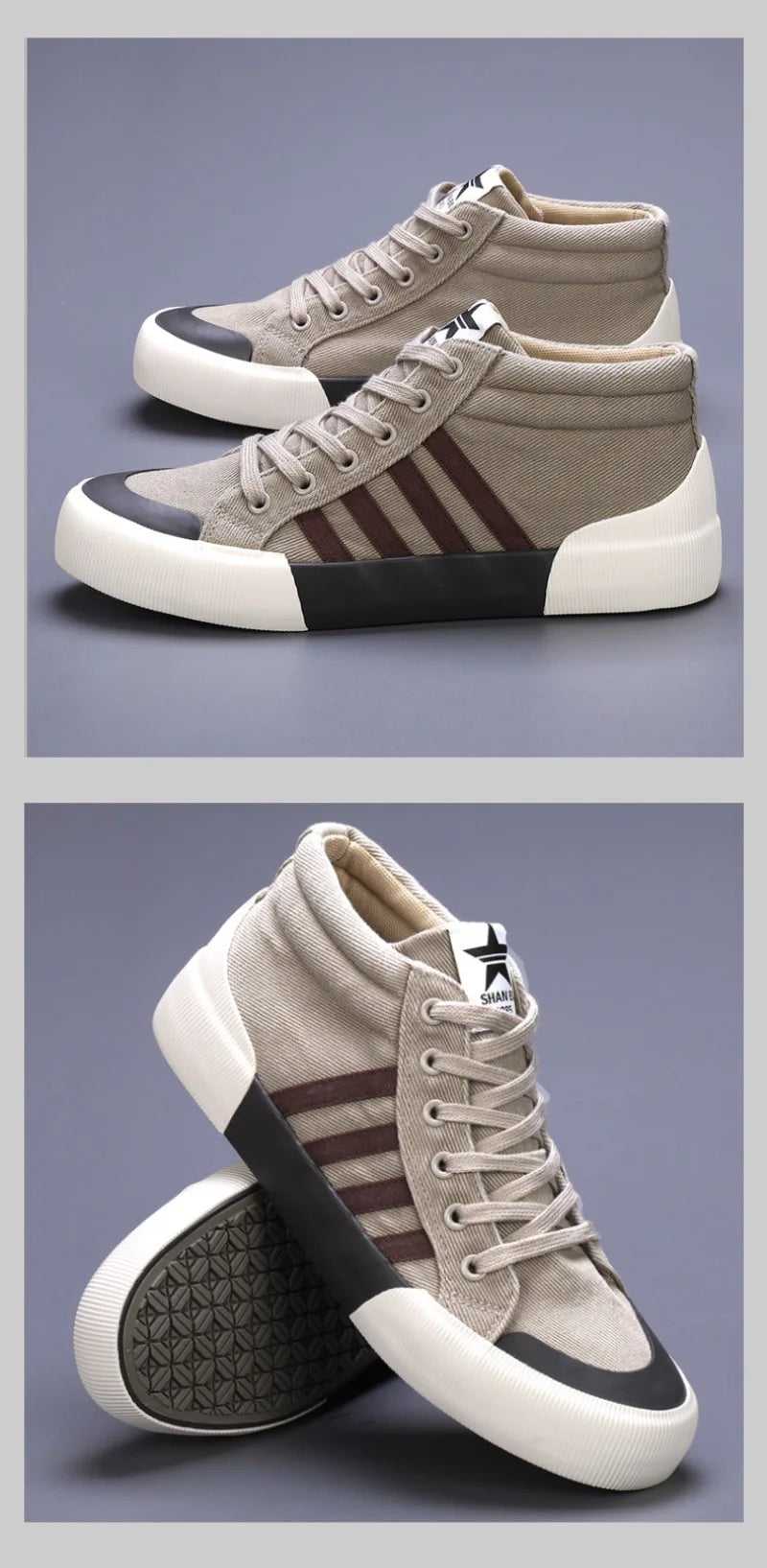 Men's High Top Canvas Sneakers