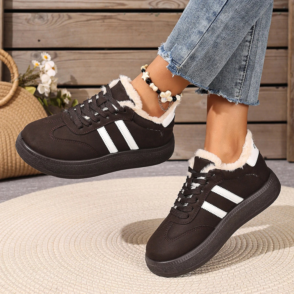 New Women's Fleece-lined Casual Shoes