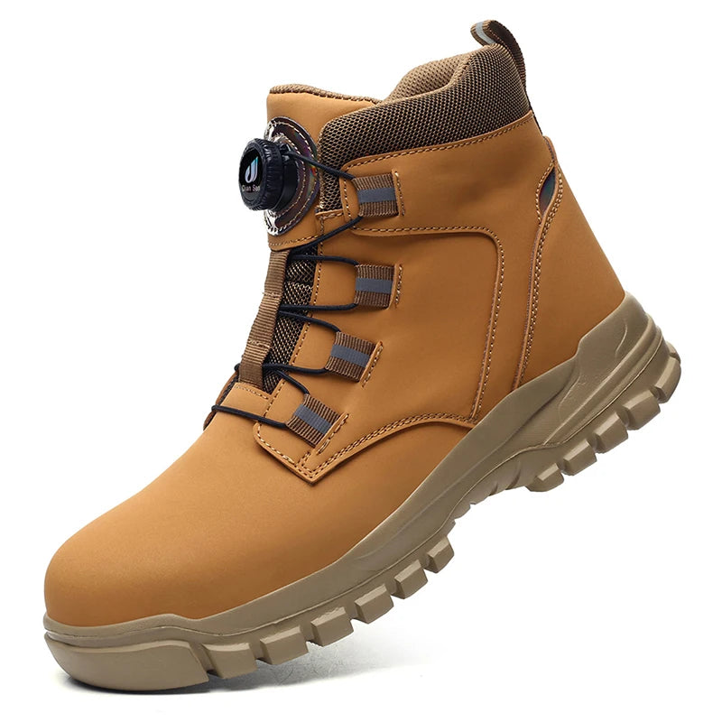 Men's Waterproof Steel Toe Safety Work Boots