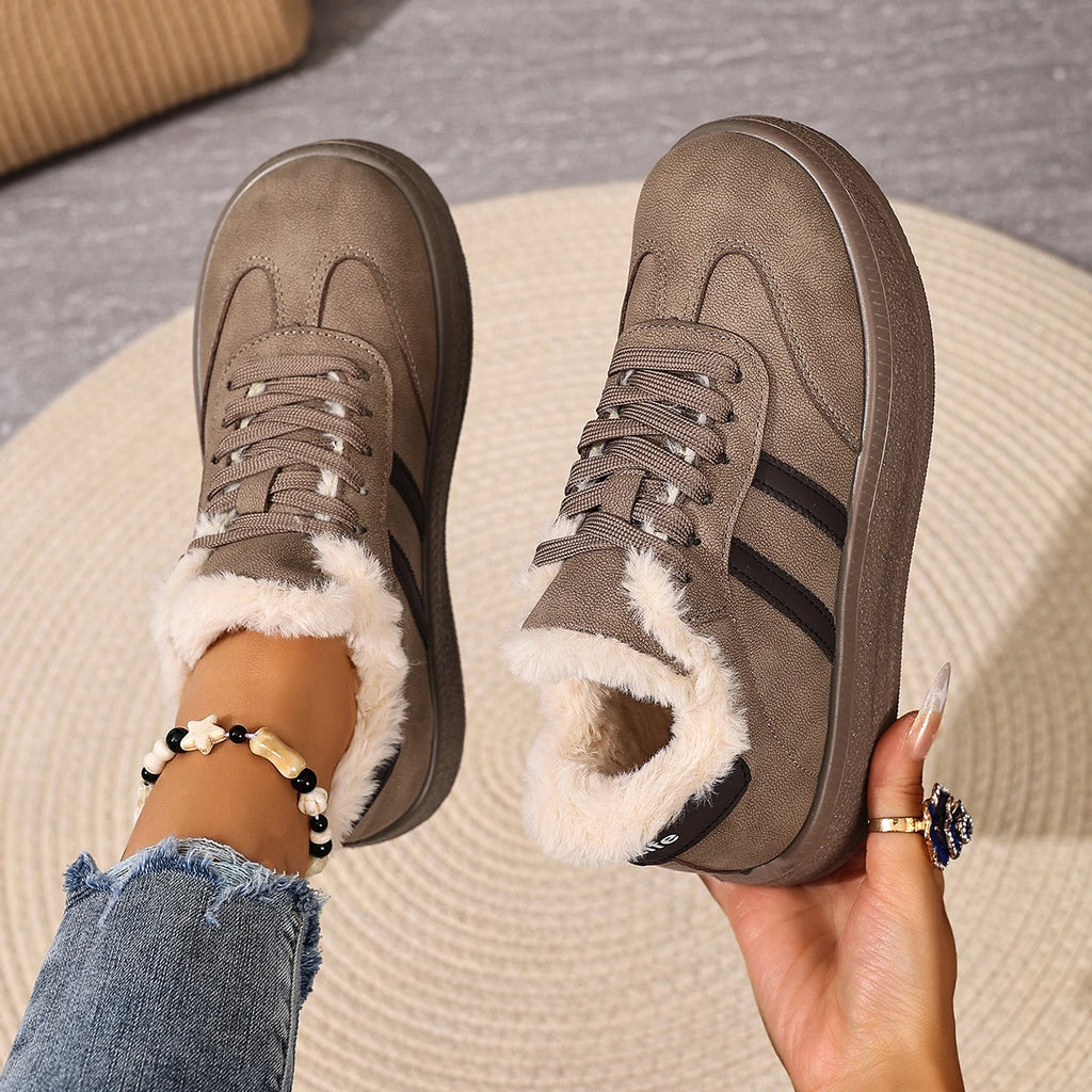 New Women's Fleece-lined Casual Shoes