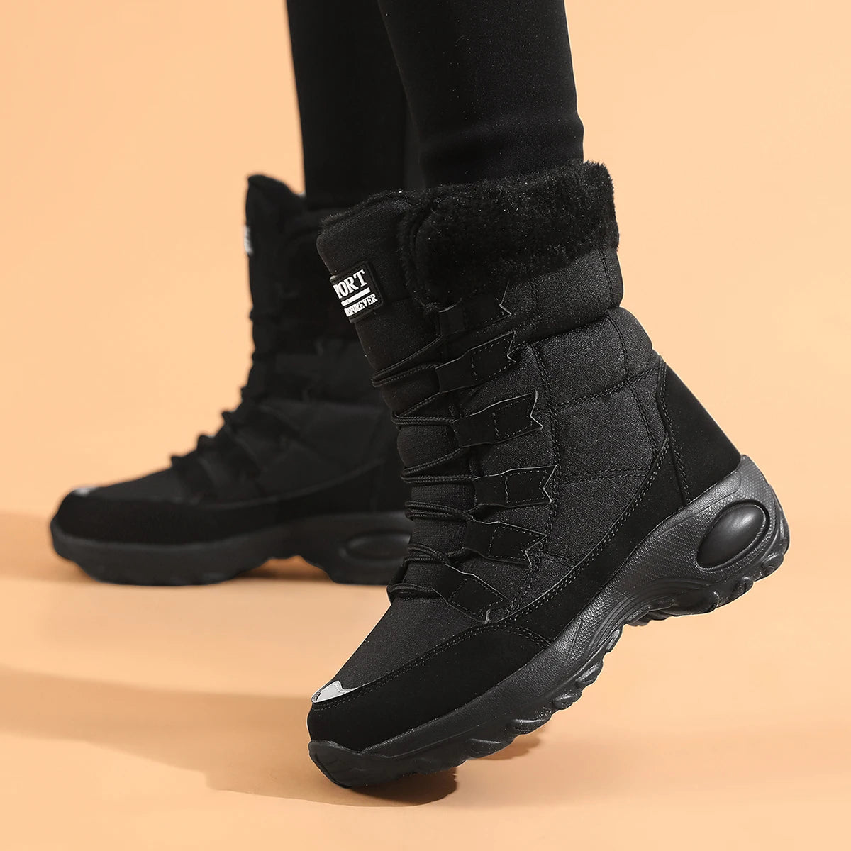 Women's  Waterproof Lace-Up Winter Boots