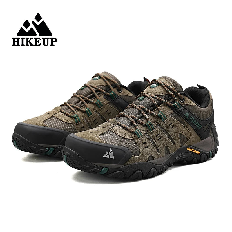 Men's Hiking Shoes Suede Leather Outdoor Shoes Wear-resistant Sneakers
