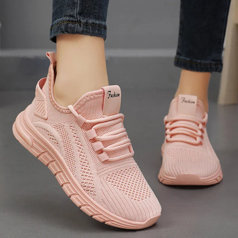 Women's Lightweight Breathable Running Sneakers - Comfortable Everyday Shoes