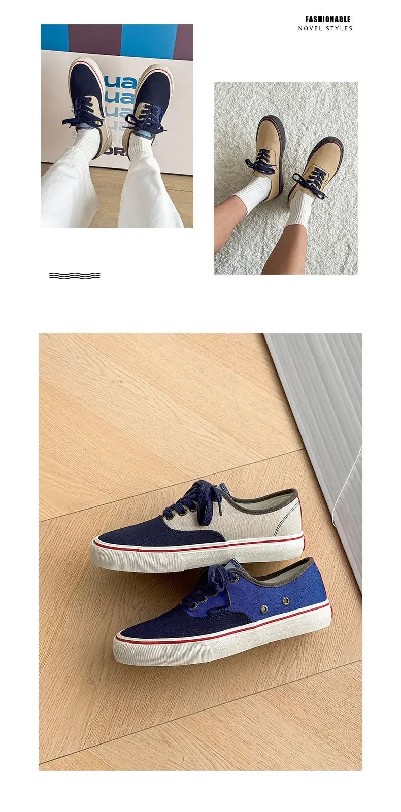 Boys' Casual Canvas Skateboard Shoes with Patchwork