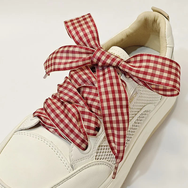 British Style Lattice Shoelaces for women