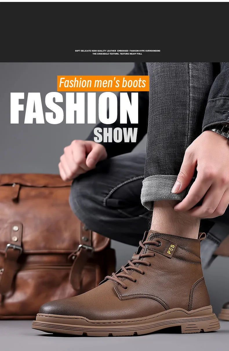 Men's Genuine Leather Boots