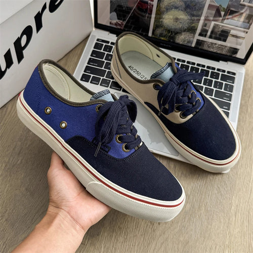 Boys' Casual Canvas Skateboard Shoes with Patchwork