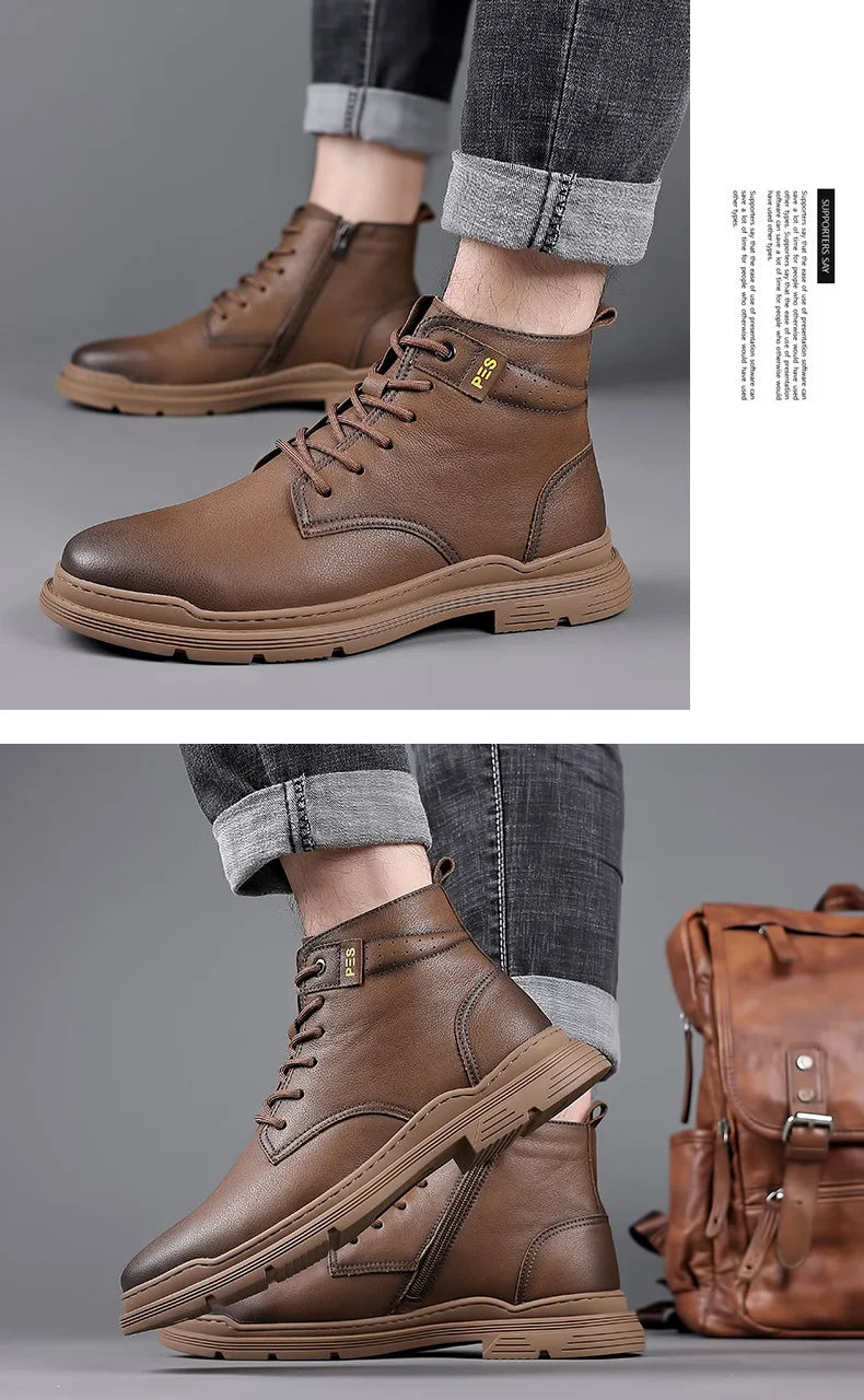 Men's Genuine Leather Boots