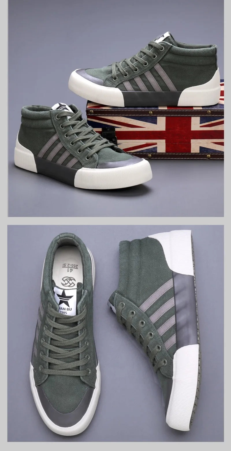 Men's High Top Canvas Sneakers